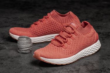 Nobull Knit Runner Men's Running Shoes Coral | Australia (FZ3096)